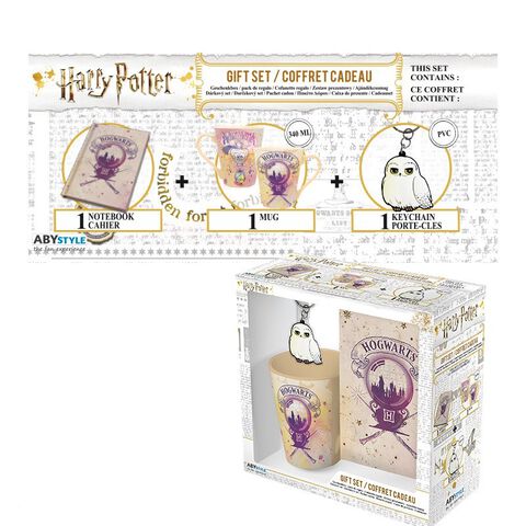 Coffret - Harry Potter - Pack Mug 340ml + Porte-clés + Cahier Poudlard